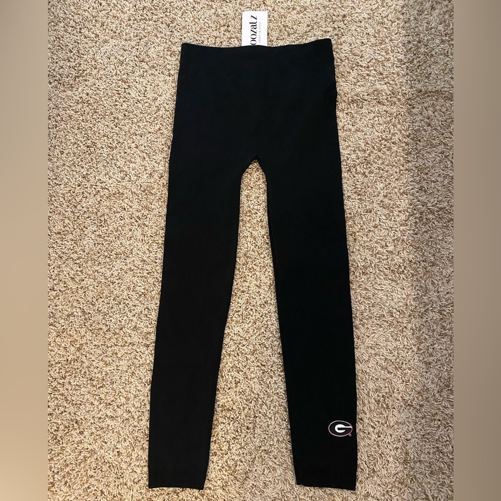Women's ZooZatz Black Georgia Bulldogs Fleece Leggings